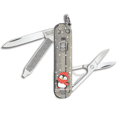 Victorinox Penguins on Ice Classic SD Designer Swiss Army Knife nat Swiss Knife Shop