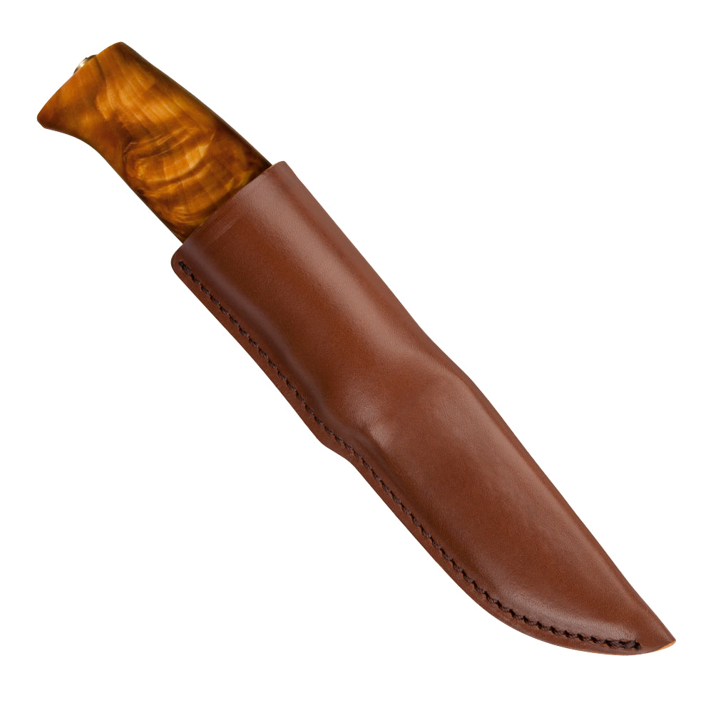 Helle Fjellkniven Knife with Leather Sheath at Swiss Knife Shop