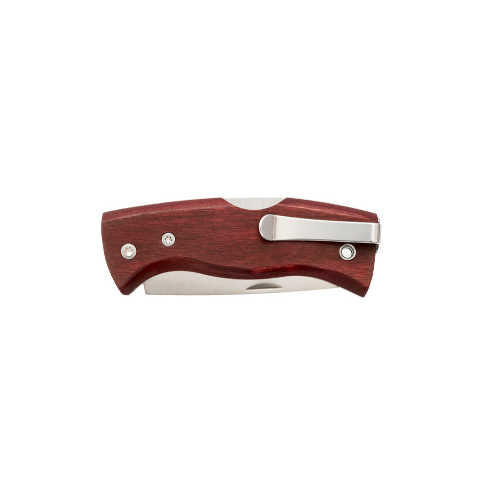 Helle Raud M Folding Outdoor Knife Folded Closed with Removable Pocket Clip
