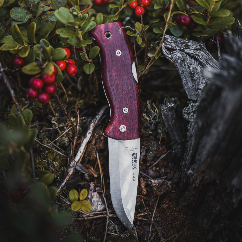 Helle Raud M Folding Outdoor Knife Outdoors in the Woods