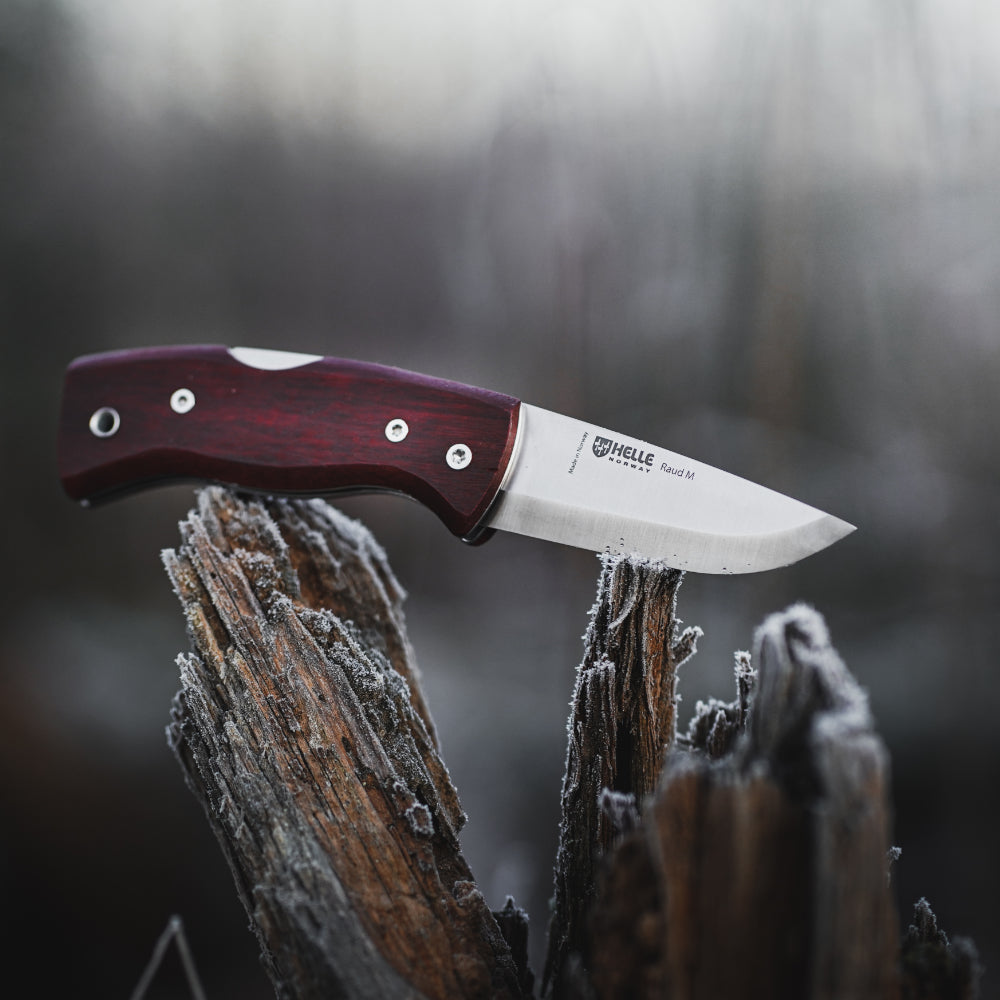 Helle Raud M Folding Outdoor Knife Open Fully