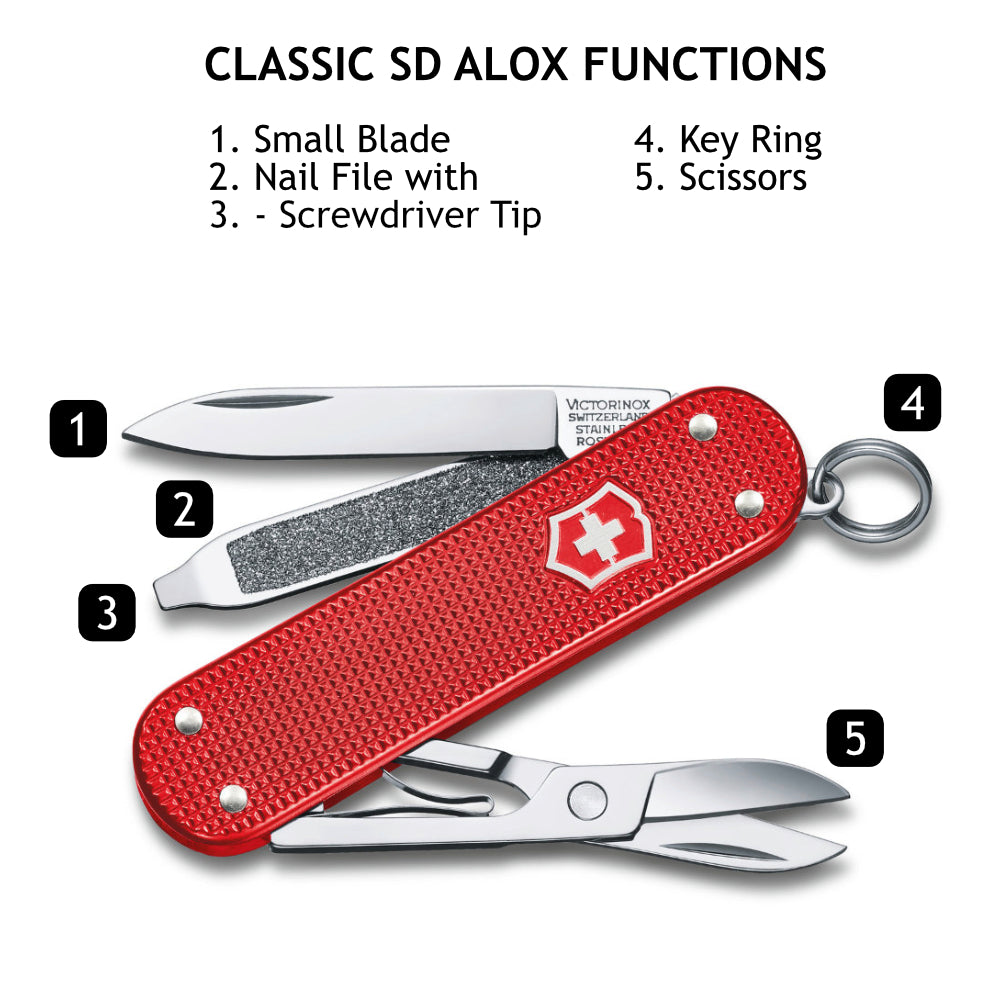 Victorinox Classic Sd Victorinox Key Holder Keyring Swiss Army Classic Alox Victorinox Classic SD Alox Swiss