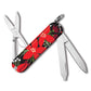 Victorinox Poinsettia Classic SD Designer Swiss Army Knife Back View