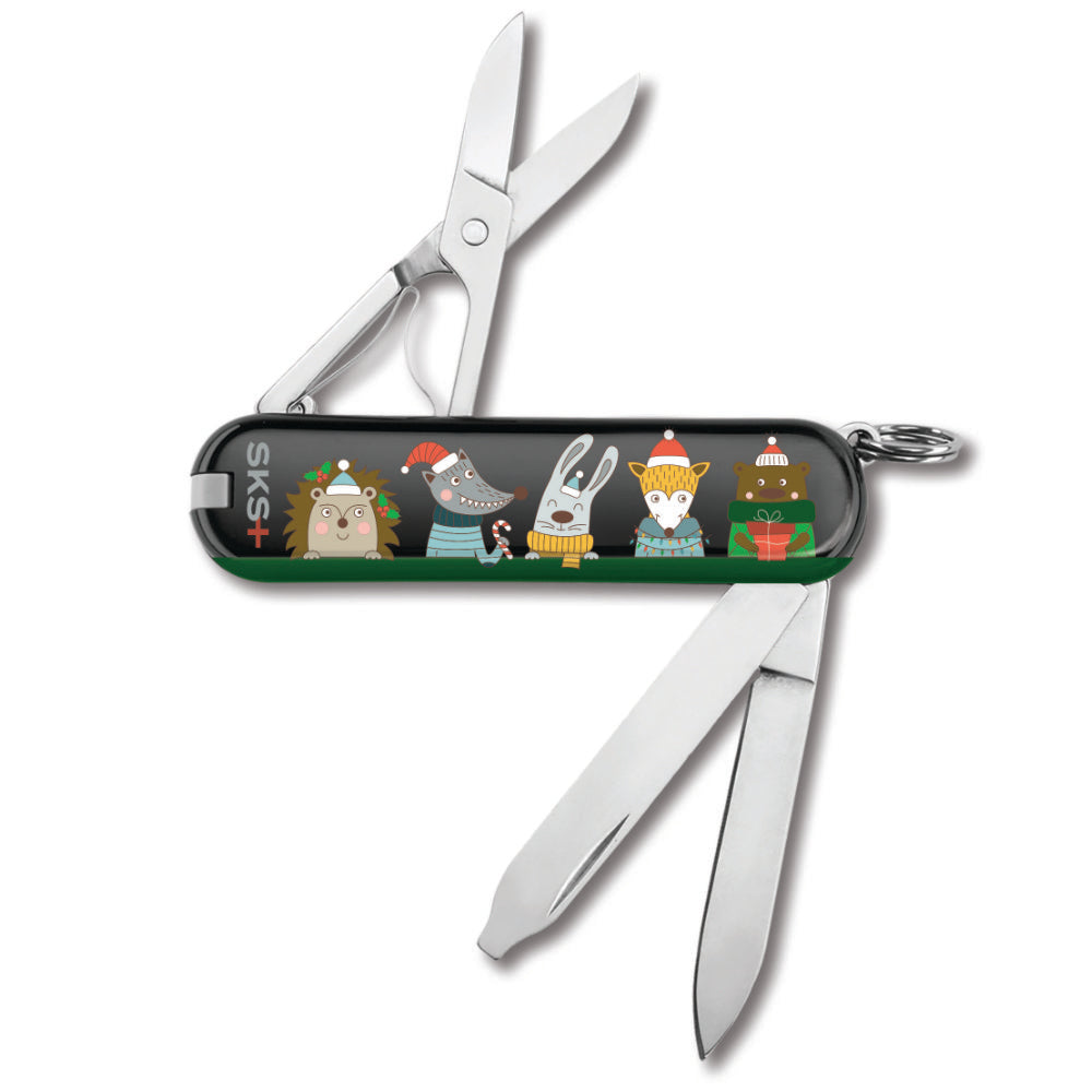 Victorinox Holiday Critters Classic SD Designer Swiss Army Knife with a Lineup of Charming Forest Creatures