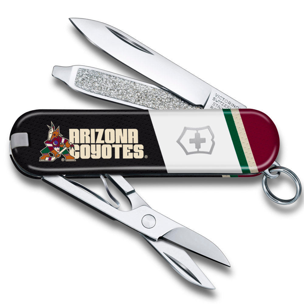 Victorinox NHL Arizona Coyotes Classic SD with Tools Open
