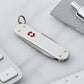 Victorinox Classic SD Silver Alox Swiss Army Knife Front Angle View