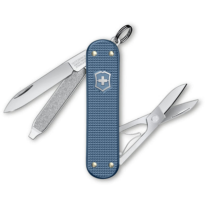 Victorinox Glacial Blue Classic SD Alox 2026 Limited Edition Swiss Army Knife with All Tools Open