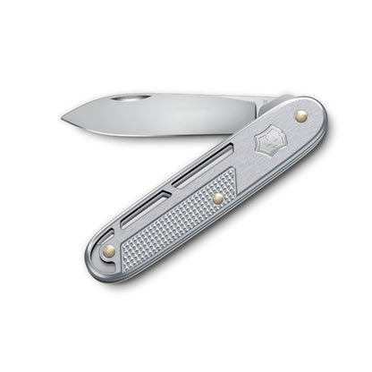 Victorinox Onefold Alox Swiss Army Knife Silver Open