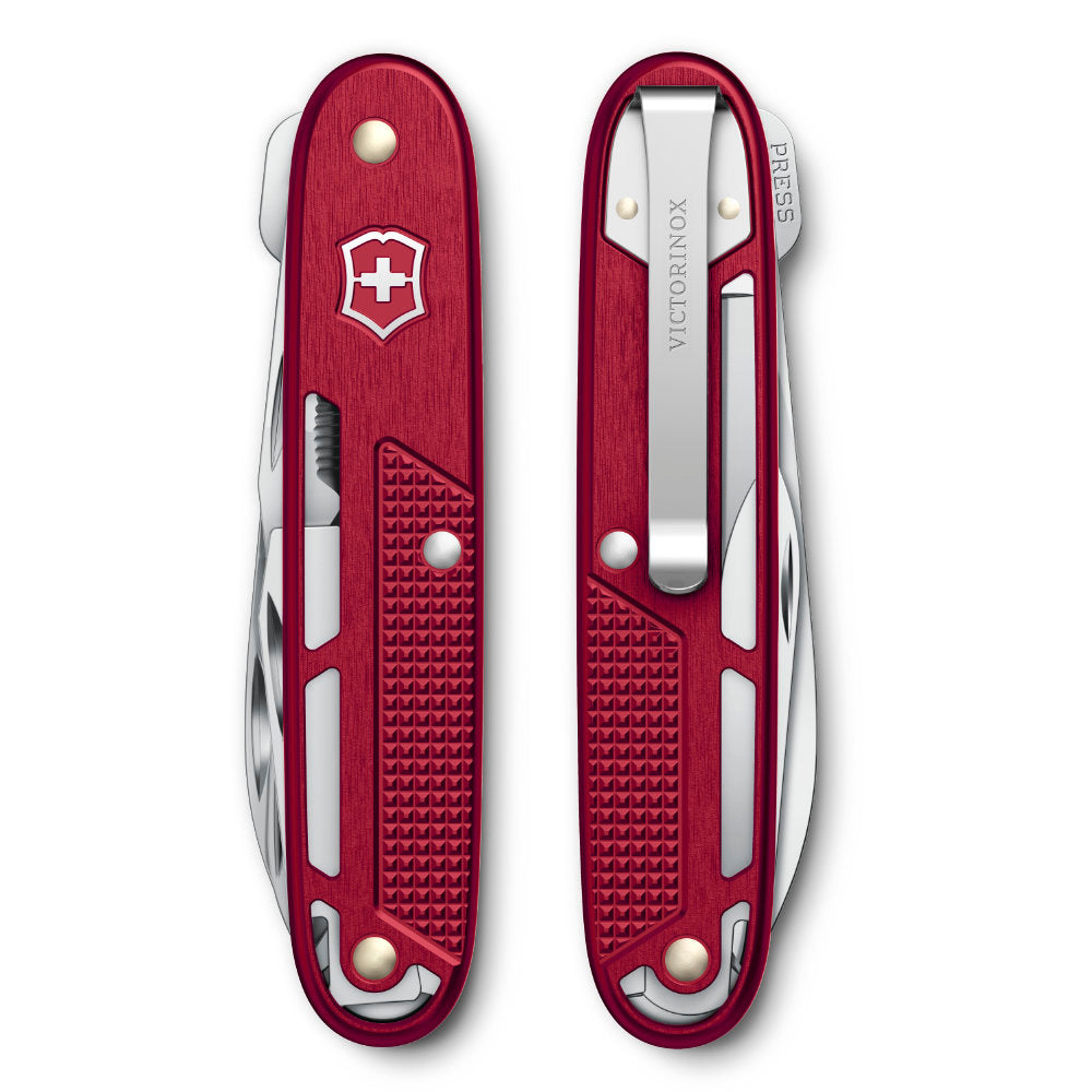 Victorinox Synergy X Alox Swiss Army Knife Red Front and Back
