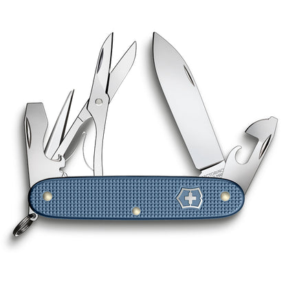 Victorinox Glacial Blue Pioneer X Alox 2026 Limited Edition Swiss Army Knife with All Tools Open