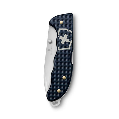 Victorinox Evoke Alox Dark Blue Lockblade Swiss Army Knife Fully Folded Closed