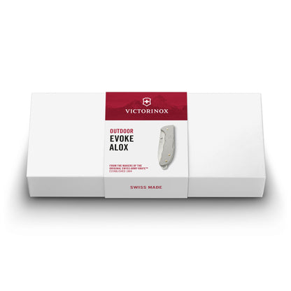 Victorinox Evoke Alox Lockblade Swiss Army Knife with Clip Box