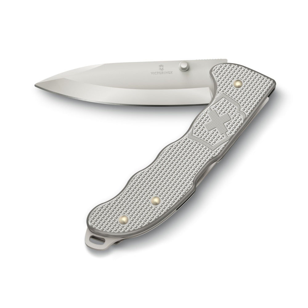 Victorinox Silver Evoke Alox Lockblade Swiss Army Knife with Clip