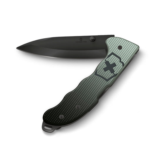 Victorinox Evoke BS Ice and Grey Alox Lockblade Swiss Army Knife with Clip at Swiss Knife Shop