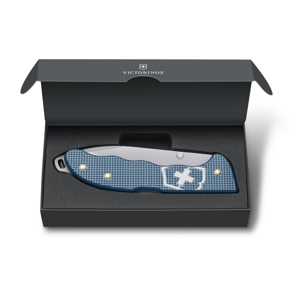 Victorinox Glacial Blue Evoke Alox 2026 Limited Edition Swiss Army Knife in Presentation Box