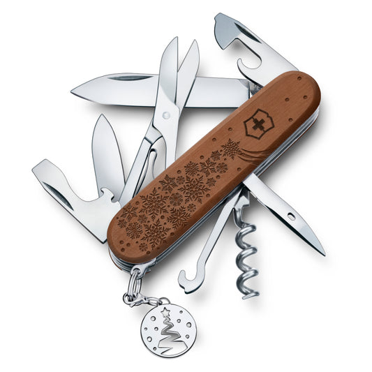 2025 Winter Magic Climber Pear Wood Limited Edition Swiss Army Knife at Swiss Knife Shop