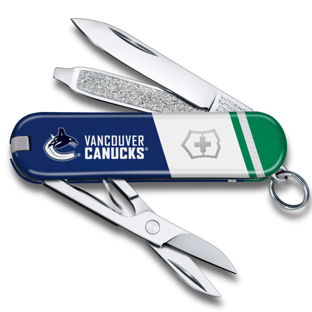 Victorinox NHL Vancouver Canucks Classic SD with Tools Open