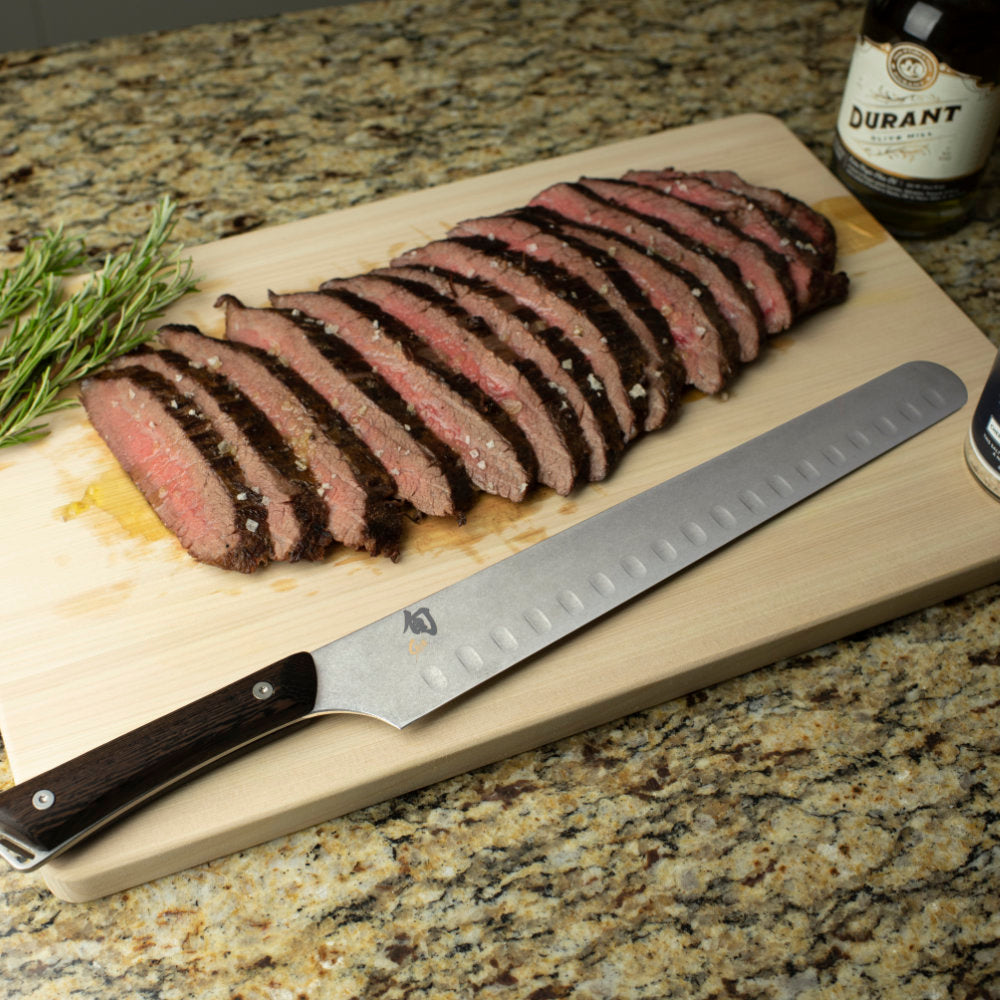 Stainless Steel Slicing Knife Brisket Beef BBQ Carving Best Meat