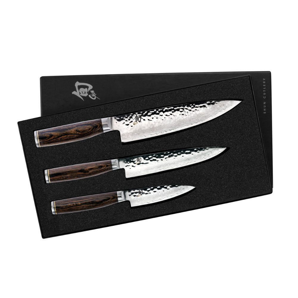 Shun Premier 3-Piece Starter Knife Set in Presentation Gift Box