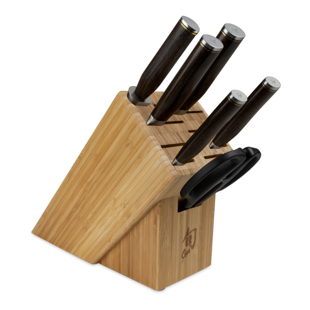 Shun Premier 7-Piece Essential Knife Block Set at Swiss Knife Shop
