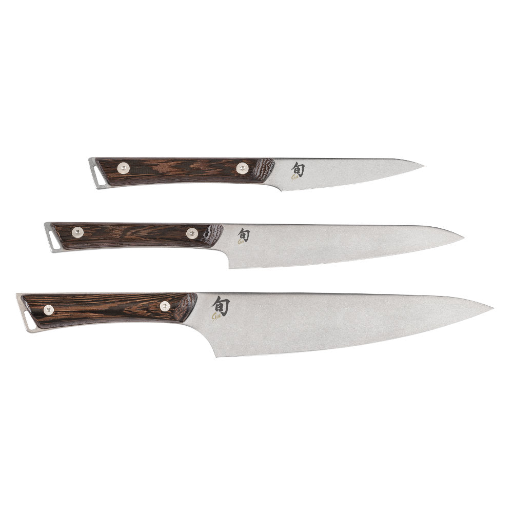 Shun Kanso 3-Piece Starter Knife Set at Swiss Knife Shop