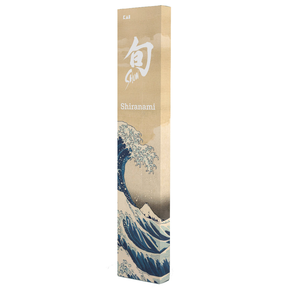 Shun Shiranami 7" Santoku Knife Box with Hiroshige's Great Wave Artwork