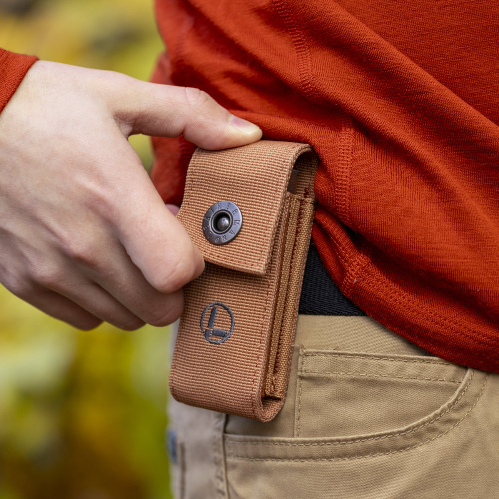 Leatherman Medium Nylon Belt Sheath with Snap Closure on Belt