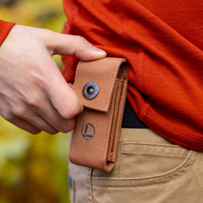 Leatherman Medium Nylon Belt Sheath with Snap Closure on Belt