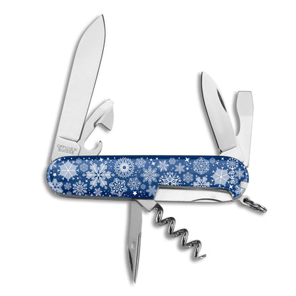 Victorinox Snowflakes Spartan Designer Swiss Army Knife Back View