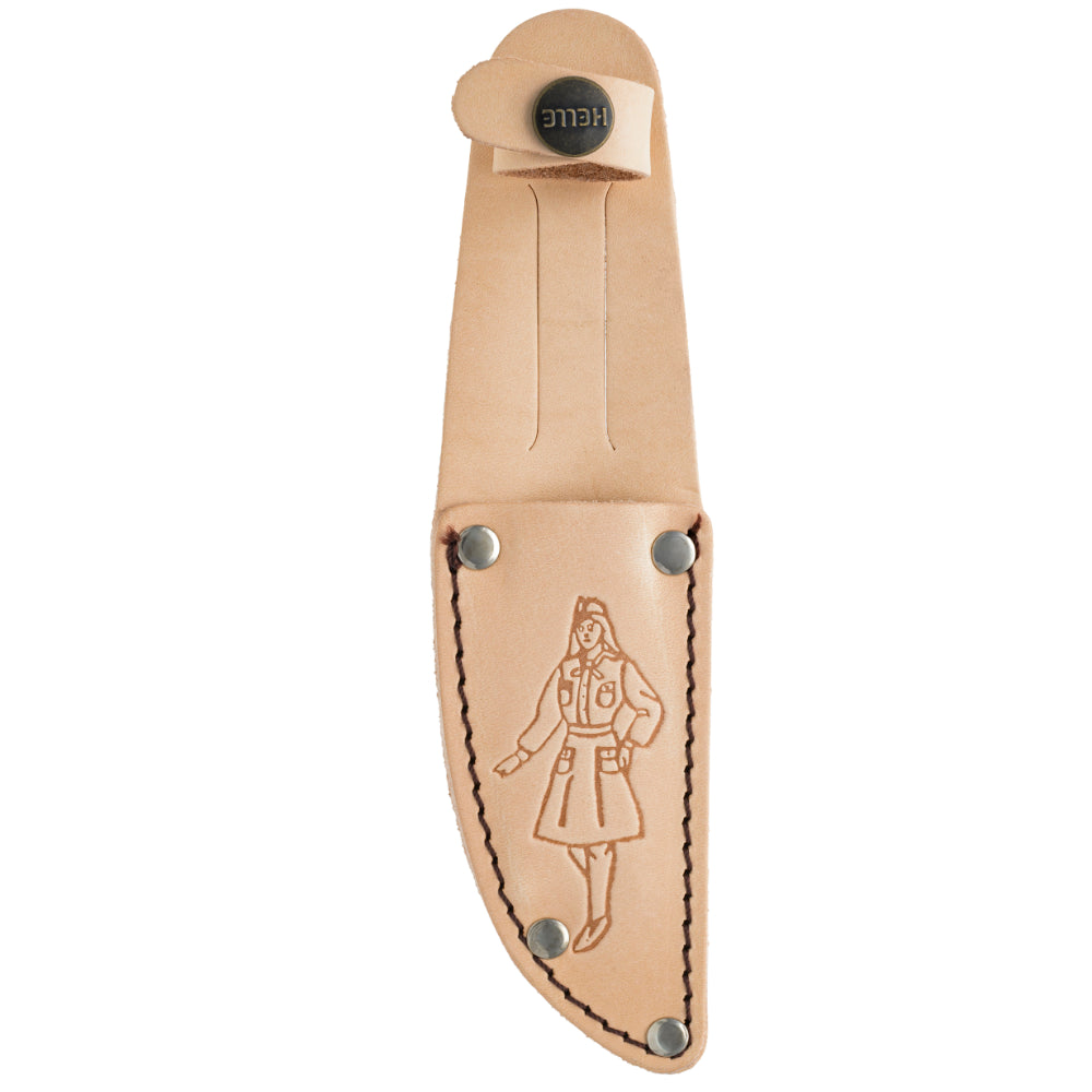 Helle Girl Scout Knife with Leather Sheath at Swiss Knife Shop
