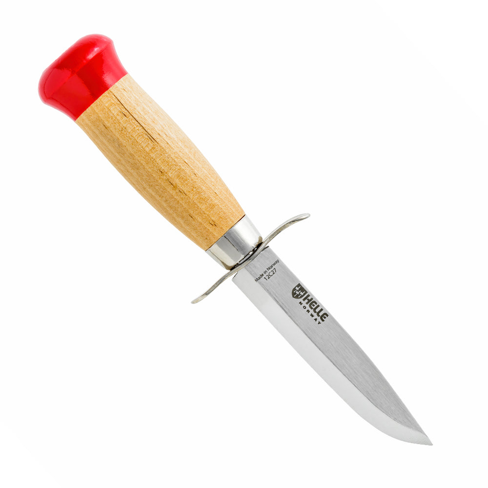 しえる Helle Girl Scout Knife with Leather Sheath at Swiss Knife Shop