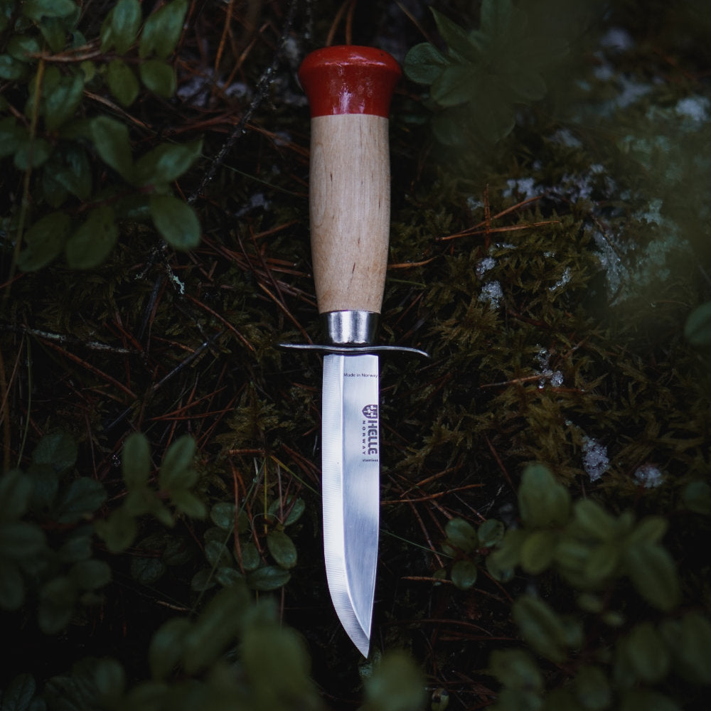 しえる Helle Girl Scout Knife with Leather Sheath at Swiss Knife Shop