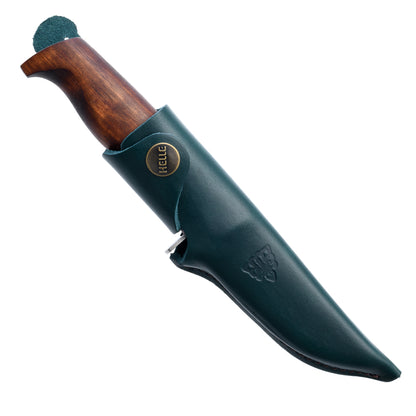Helle Speider Outdoor Knife with Leather Sheath at Swiss Knife Shop