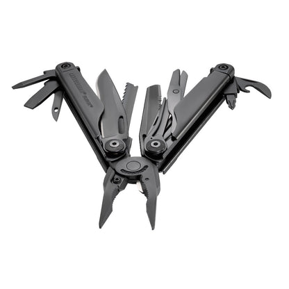 Leatherman Surge Black Oxide Pliers Multi-Tool with Tools Fanned Open