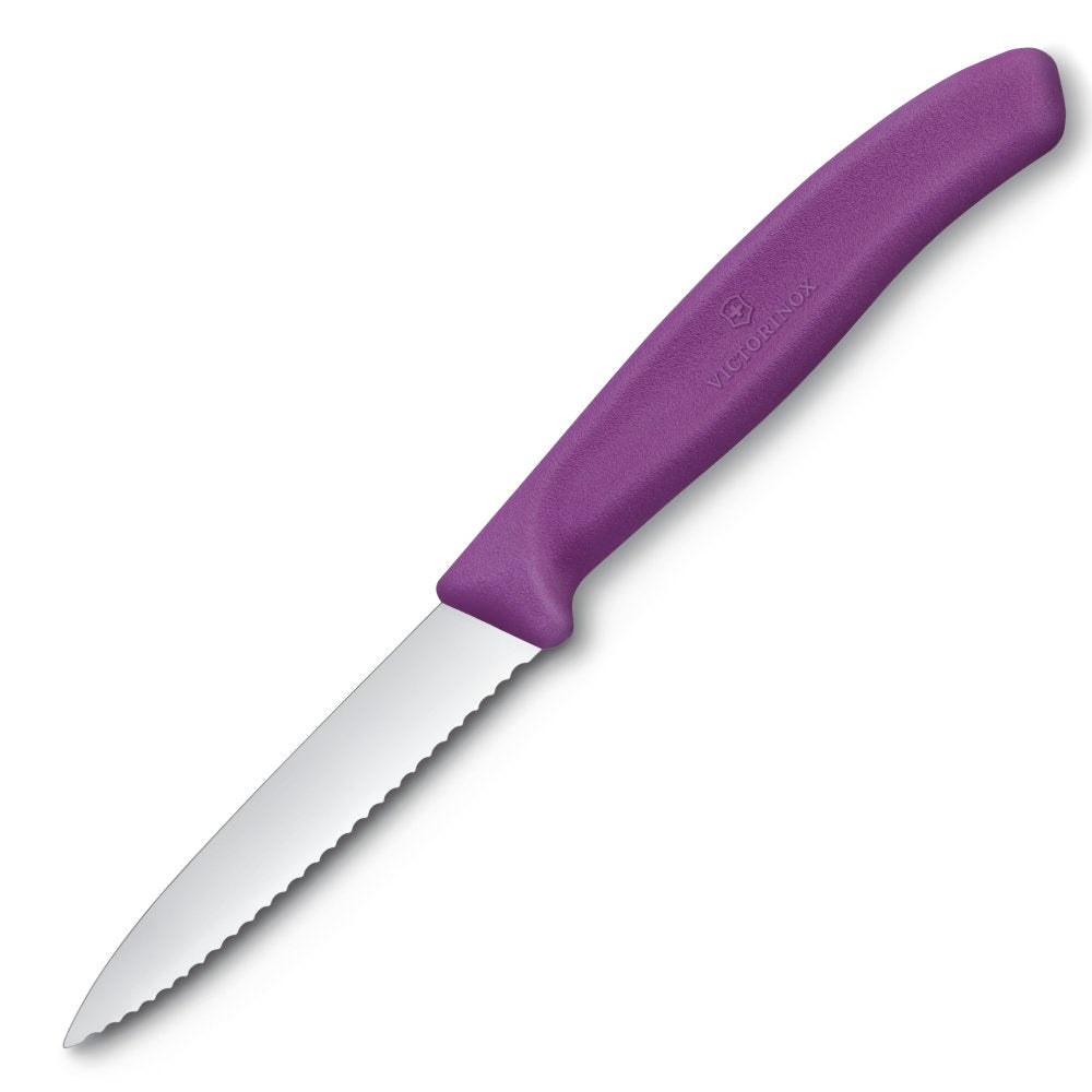Victorinox Swiss Classic 3.25" Serrated Spear Tip Paring Knife Pink