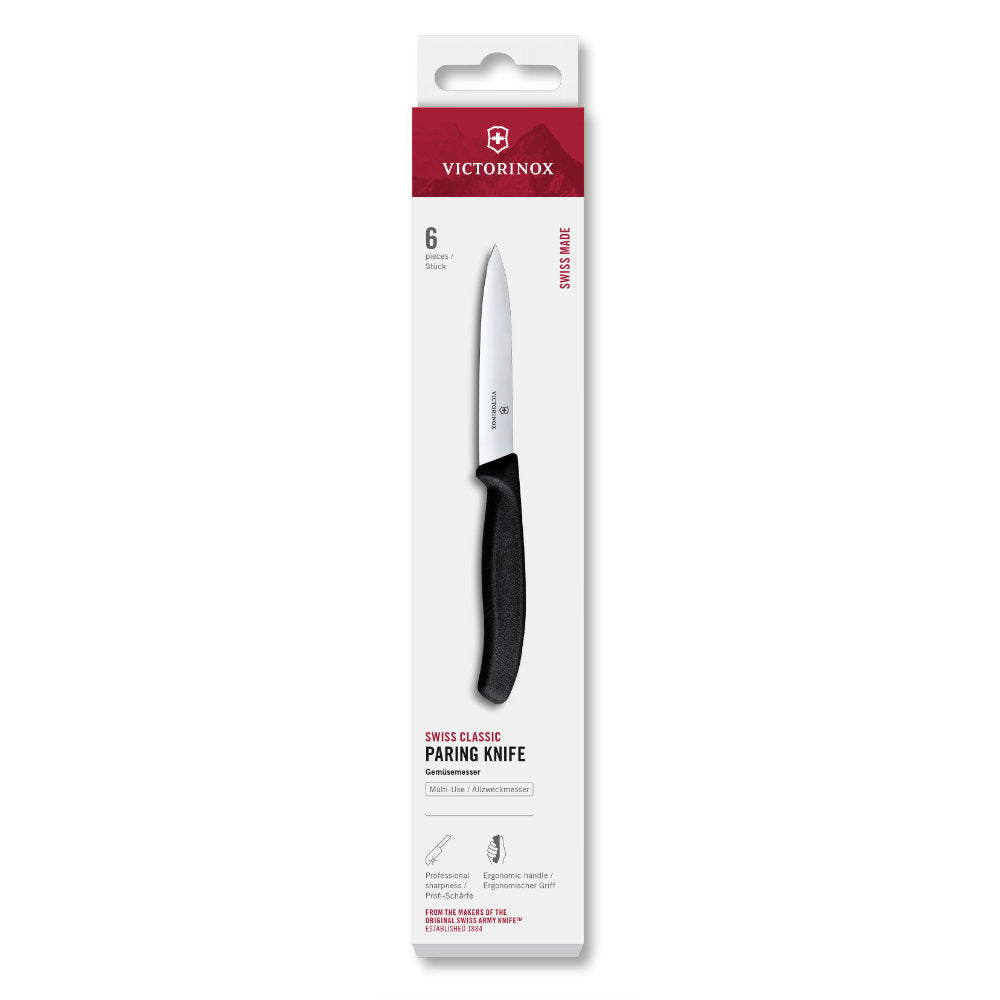 Victorinox Swiss Classic 4" Straight Blade Spear Tip Paring Knife Boxed