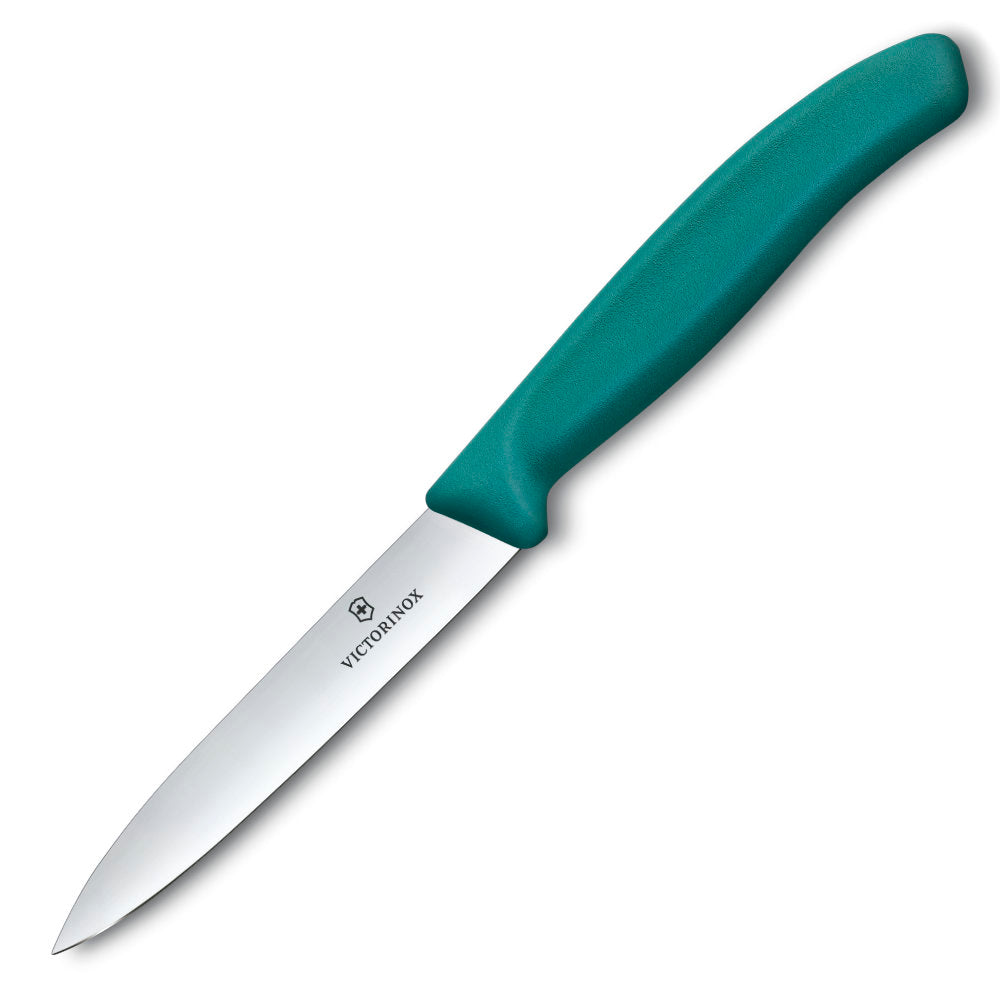 Victorinox Swiss Classic 4" Straight Blade Spear Tip Paring Knife Green