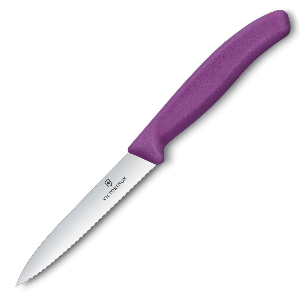 Victorinox Swiss Classic 4" Serrated Spear Tip Paring Knife Pink