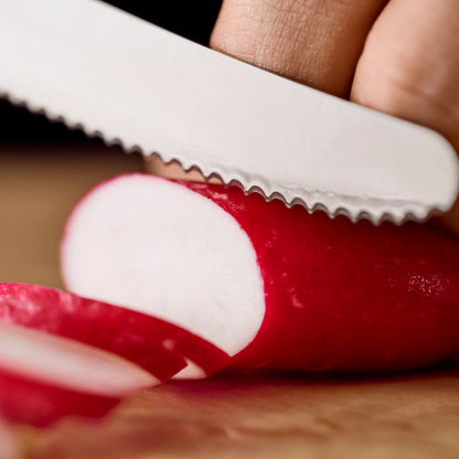 Victorinox Swiss Classic 4.5" Serrated Round Tip Paring Knife Slicing Vegetables