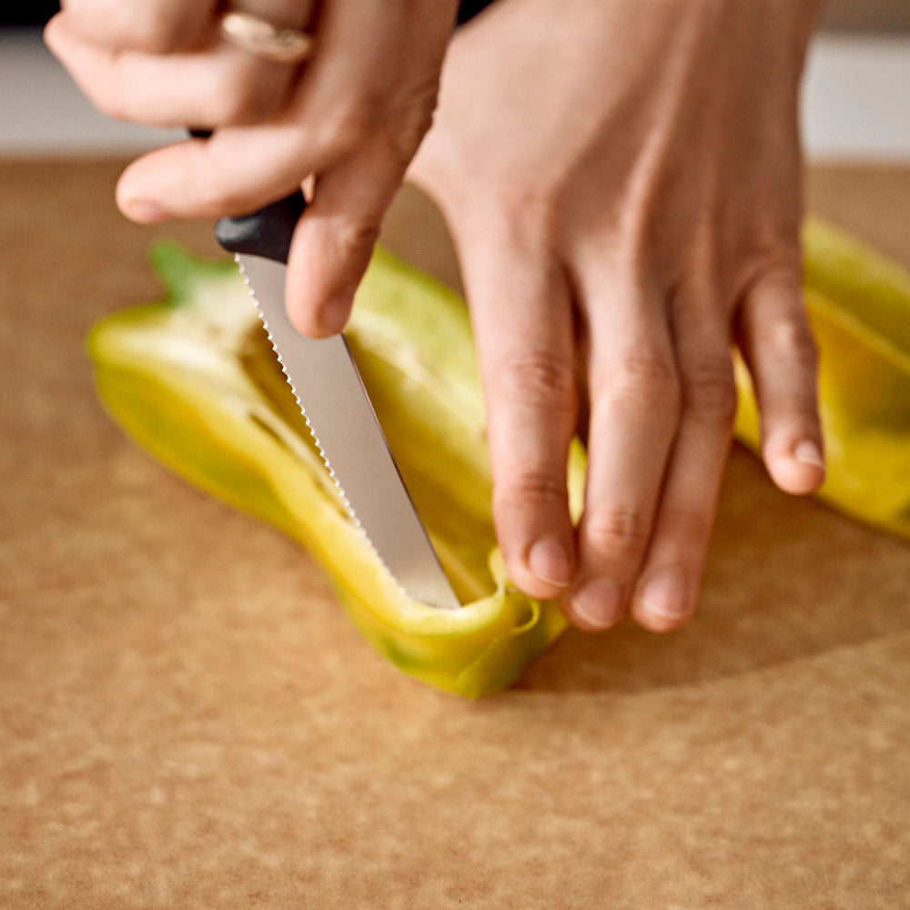 Victorinox Swiss Classic 4.5" Serrated Round Tip Paring Knife Cutting Pepper