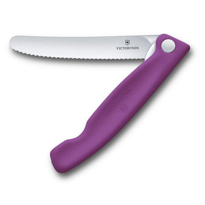Victorinox Swiss Classic 4.3" Foldable Serrated Paring Knife Pink