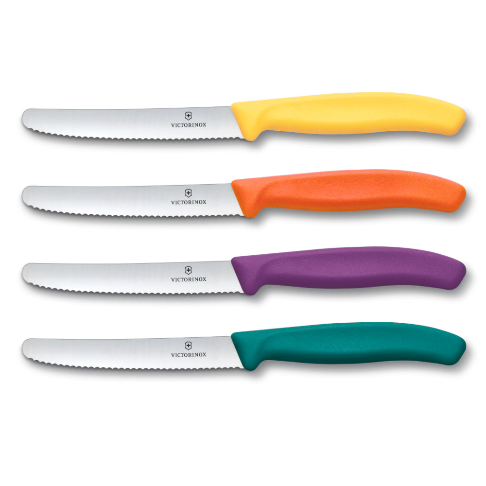 Victorinox Swiss Classic 4-Piece 4.5" Round Tip Paring Knife Set at Swiss Knife Shop