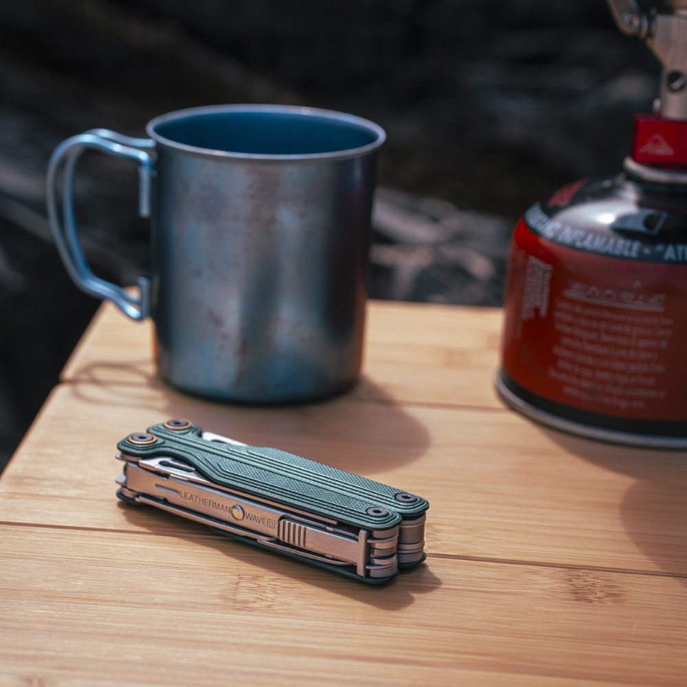 Leatherman Wave Alpha Pliers Multi-Tool at the Camp Site