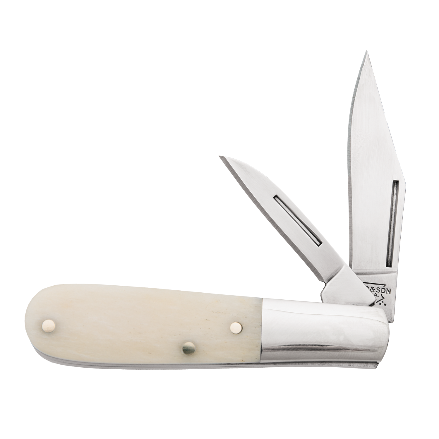 Bear and Son WSB281 1/2 Baby Barlow White Smooth Bone Slipjoint Knife at Swiss Knife Shop