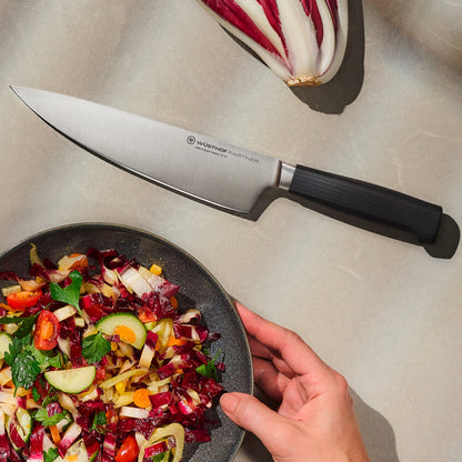 Wusthof Partner 8" Chef's Knife in Use with Chopped Salad