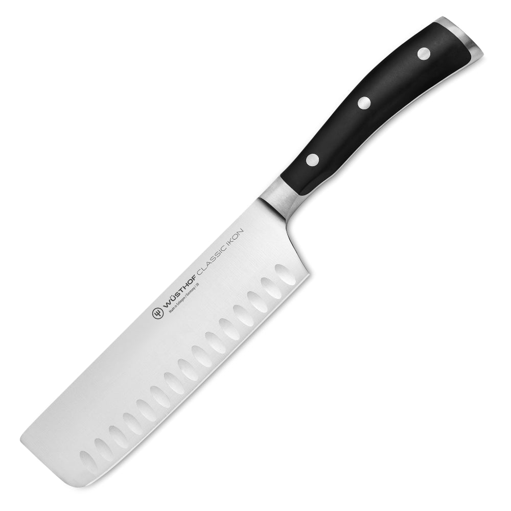 Wusthof Classic Ikon  7" Hollow Edge Nakiri Knife at Swiss Knife Shop