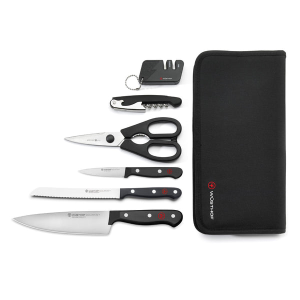 Kitchen Knife Set with Carrying Case, 7 Piece