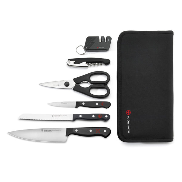 Wusthof Gourmet 7-Piece Traveler Knife Set at Swiss Knife Shop