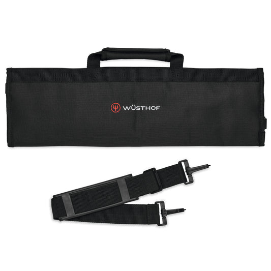 Wusthof 8-Pocket Cordura Knife Roll with Carry Strap at Swiss Knife Shop