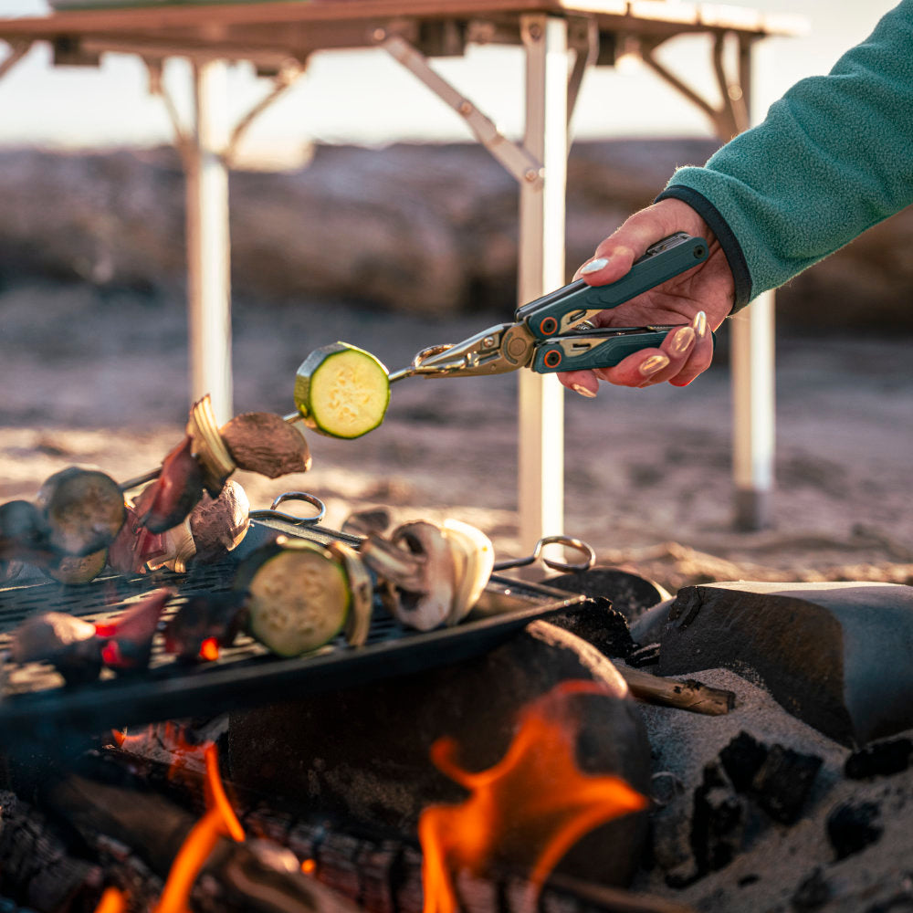 Leatherman Wave Alpha Pliers Multi-Tool in Use at the Camp Fire